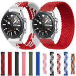 適用於Samsung Galaxy Watch 46mm可調節尼龍編織彈性替換錶帶，125mm，135mm，145mm，155mm