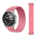 適用於 Samsung Galaxy Watch 46mm 可調節尼龍編織彈性替換錶帶，165mm