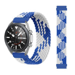 適用於 Samsung Galaxy Watch 3 41mm 可調節尼龍編織彈性替換錶帶，165mm
