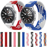 適用於 Samsung Galaxy Watch 3 41mm 可調節尼龍編織彈性替換錶帶，165mm