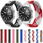 適用於Samsung Galaxy Watch Active / Active2 40mm / Active2 44mm可調節尼龍編織彈性替換錶帶，125mm，135mm，145mm，155mm