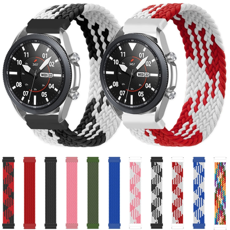 適用於Samsung Galaxy Watch Active / Active2 40mm / Active2 44mm可調節尼龍編織彈性替換錶帶，125mm，135mm，145mm，155mm