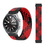 適用於 Samsung Galaxy Watch Active / Active2 40mm / Active2 44mm 可調節尼龍編織彈性替換錶帶，165mm