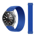 適用於 Samsung Galaxy Watch Active / Active2 40mm / Active2 44mm 可調節尼龍編織彈性替換錶帶，165mm