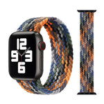 金屬頭編織尼龍替換錶帶，尺寸：XS 135mm，適用於 Apple Watch Series 6 & SE & 5 & 4 44mm / 3 & 2 & 1 42mm，XS 135mm 44mm / 42mm