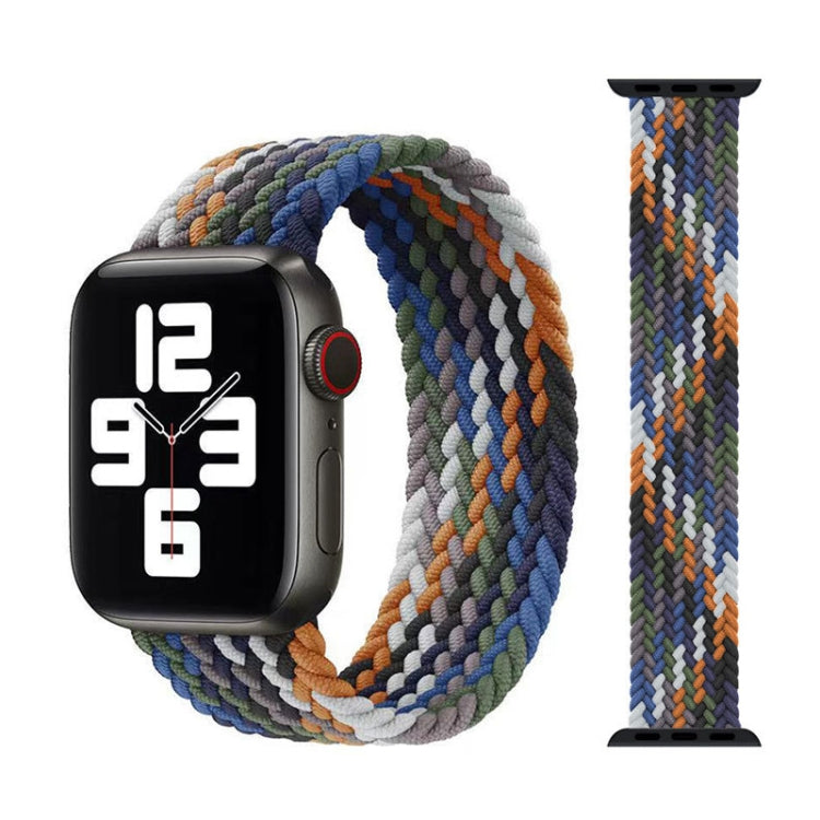 金屬頭編織尼龍替換錶帶，尺寸：XS 135mm，適用於 Apple Watch Series 6 & SE & 5 & 4 44mm / 3 & 2 & 1 42mm，XS 135mm 44mm / 42mm