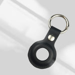 Shockproof Anti-scratch Leather Protective Case Cover Key Chain with Hang Loop For AirTag 2nd Gen / AirTag 1st Gen