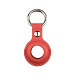 Shockproof Anti-scratch Leather Protective Case Cover Key Chain with Hang Loop For AirTag 2nd Gen / AirTag 1st Gen