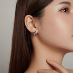 S925純銀復古蜻蜓耳釘女士耳環，復古蜻蜓