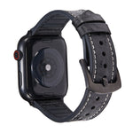鴕鳥紋理皮革替換錶帶 適用於 Apple Watch Series，7 45mm / 6 & SE & 5 & 4 44mm / 3 & 2 & 1 42mm，7 41mm / 6 & SE & 5 & 4 40mm / 3 & 2 & 1 38mm