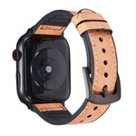鴕鳥紋理皮革替換錶帶 適用於 Apple Watch Series，7 45mm / 6 & SE & 5 & 4 44mm / 3 & 2 & 1 42mm，7 41mm / 6 & SE & 5 & 4 40mm / 3 & 2 & 1 38mm