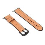 鴕鳥紋理皮革替換錶帶 適用於 Apple Watch Series，7 45mm / 6 & SE & 5 & 4 44mm / 3 & 2 & 1 42mm，7 41mm / 6 & SE & 5 & 4 40mm / 3 & 2 & 1 38mm