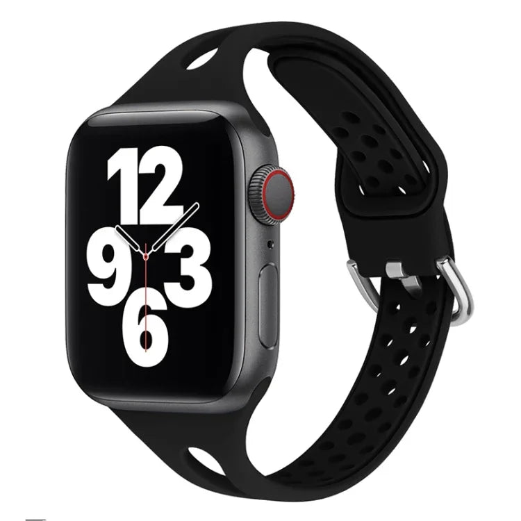 矽膠替換錶帶 適用於 Apple Watch Series，7 45mm / 6 & SE & 5 & 4 44mm / 3 & 2 & 1 42mm，7 41mm / 6 & SE & 5 & 4 40mm / 3 & 2 & 1 38mm