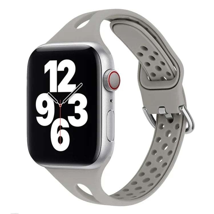 矽膠替換錶帶 適用於 Apple Watch Series，7 45mm / 6 & SE & 5 & 4 44mm / 3 & 2 & 1 42mm，7 41mm / 6 & SE & 5 & 4 40mm / 3 & 2 & 1 38mm