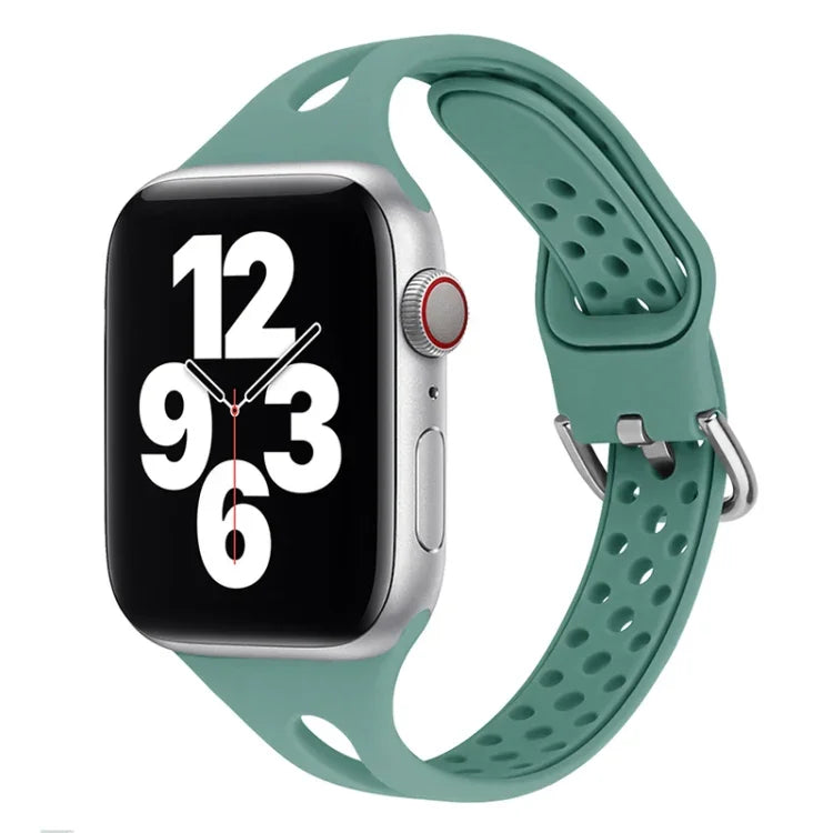 矽膠替換錶帶 適用於 Apple Watch Series，7 45mm / 6 & SE & 5 & 4 44mm / 3 & 2 & 1 42mm，7 41mm / 6 & SE & 5 & 4 40mm / 3 & 2 & 1 38mm