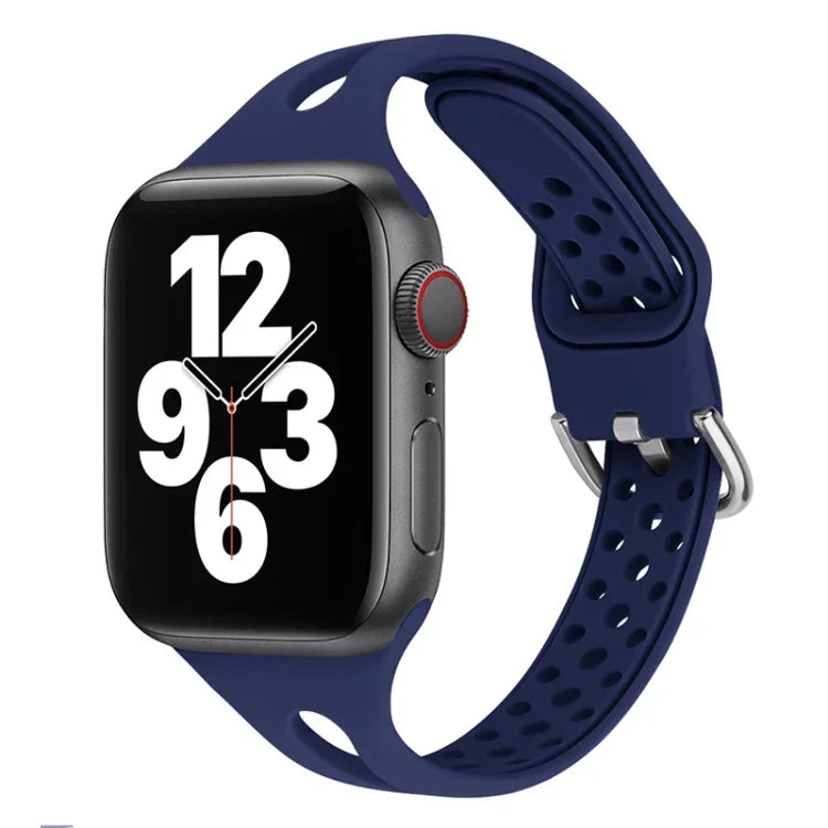 矽膠替換錶帶 適用於 Apple Watch Series，7 45mm / 6 & SE & 5 & 4 44mm / 3 & 2 & 1 42mm，7 41mm / 6 & SE & 5 & 4 40mm / 3 & 2 & 1 38mm