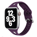 矽膠替換錶帶 適用於 Apple Watch Series，7 45mm / 6 & SE & 5 & 4 44mm / 3 & 2 & 1 42mm，7 41mm / 6 & SE & 5 & 4 40mm / 3 & 2 & 1 38mm