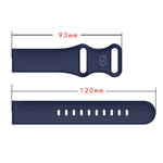 蝴蝶扣矽膠替換錶帶，20mm 適用於 Samsung Galaxy Watch Active 3 41mm，22mm 適用於 Samsung Galaxy Watch Active 3 45mm