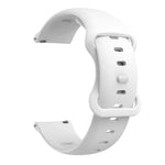 蝴蝶扣矽膠替換錶帶，20mm 適用於 Samsung Galaxy Watch Active 3 41mm，22mm 適用於 Samsung Galaxy Watch Active 3 45mm