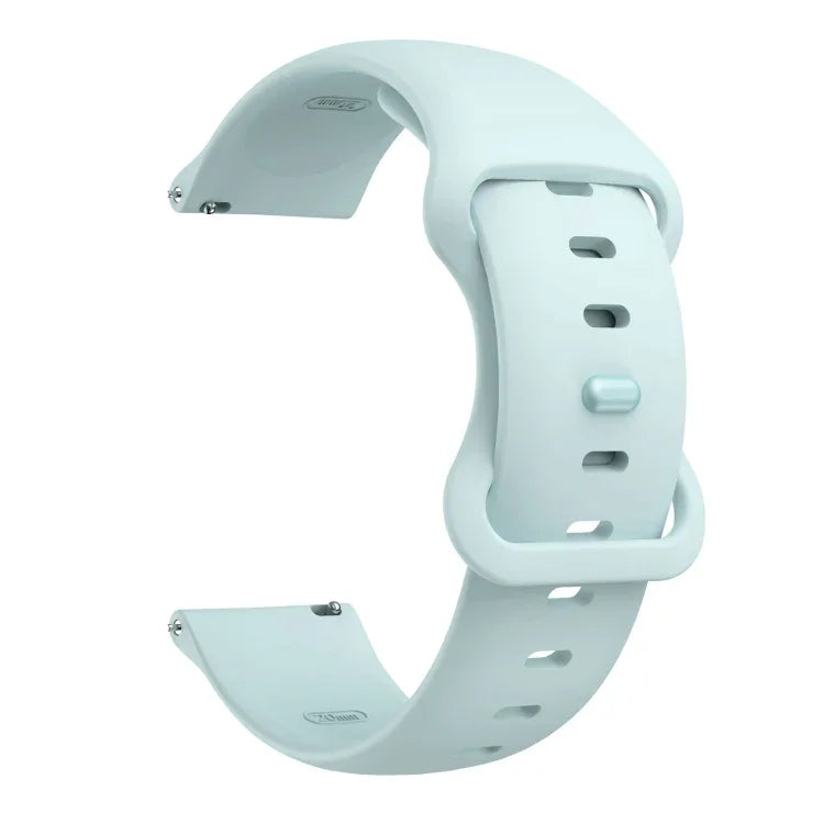 蝴蝶扣矽膠替換錶帶，20mm 適用於 Samsung Galaxy Watch Active 3 41mm，22mm 適用於 Samsung Galaxy Watch Active 3 45mm