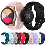 蝴蝶扣矽膠替換錶帶，20mm 適用於 Samsung Galaxy Watch Active 3 41mm，22mm 適用於 Samsung Galaxy Watch Active 3 45mm