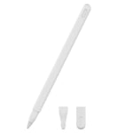 3 合 1 純色矽膠觸控筆保護套組，適用於 Apple Pencil 2