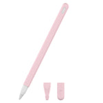 3 合 1 純色矽膠觸控筆保護套組，適用於 Apple Pencil 2