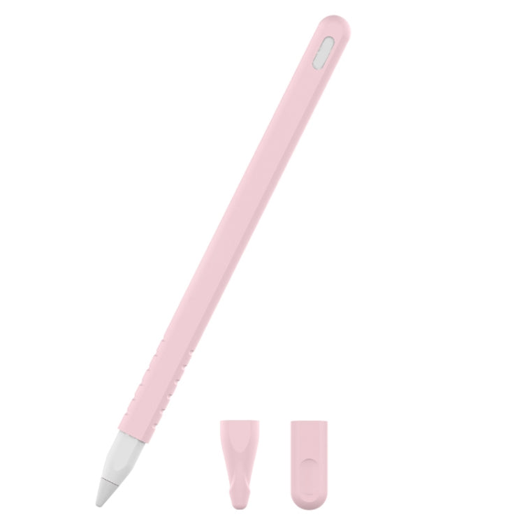 3 合 1 純色矽膠觸控筆保護套組，適用於 Apple Pencil 2