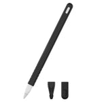 3 合 1 純色矽膠觸控筆保護套組，適用於 Apple Pencil 2