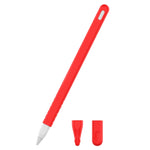 3 合 1 純色矽膠觸控筆保護套組，適用於 Apple Pencil 2