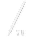 3 合 1 純色矽膠觸控筆保護套組，適用於 Apple Pencil 2