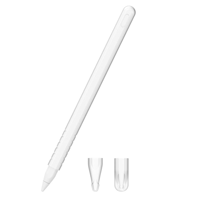3 合 1 純色矽膠觸控筆保護套組，適用於 Apple Pencil 2