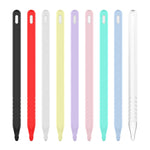 3 合 1 純色矽膠觸控筆保護套組，適用於 Apple Pencil 2