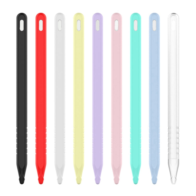 3 合 1 純色矽膠觸控筆保護套組，適用於 Apple Pencil 2