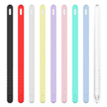 3 合 1 純色矽膠觸控筆保護套組，適用於 Apple Pencil 2