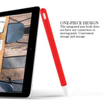 3 合 1 純色矽膠觸控筆保護套組，適用於 Apple Pencil 2