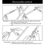3 合 1 純色矽膠觸控筆保護套組，適用於 Apple Pencil 2