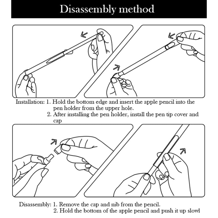 3 合 1 純色矽膠觸控筆保護套組，適用於 Apple Pencil 2