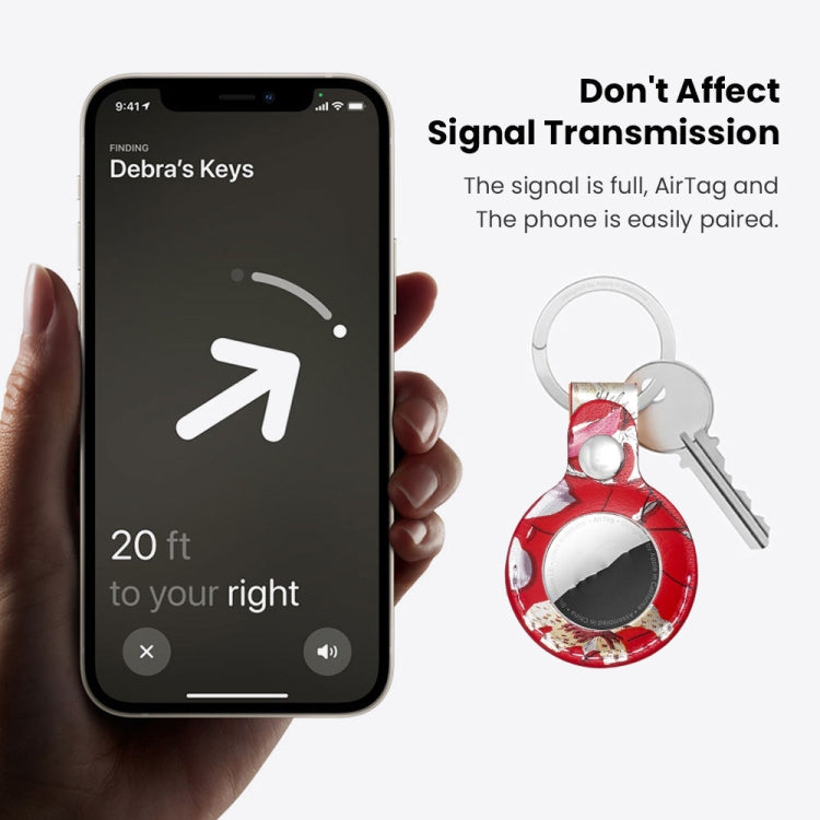 AirTag 第二代 / AirTag 第一代 皮革材質保護套，標準款，快速安裝