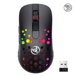 HXSJ T100 10000 DPI RGB 巨集定義有線無線雙模滑鼠