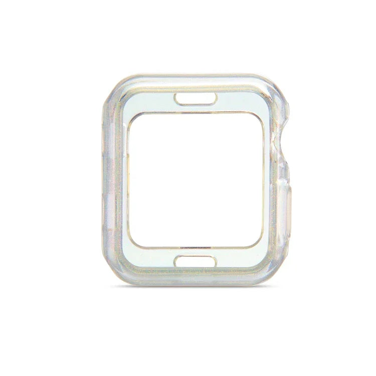 閃粉 TPU 保護殼，適用於 Apple Watch 系列 6 / 5 / 4 / Watch SE 44mm，適用於 Apple Watch 系列 3 & 2 & 1 42mm，適用於 Apple Watch 系列 6 / 5 / 4 / Watch SE 40mm，適用於 Apple Watch 系列 3 & 2 & 1 38mm