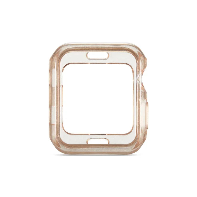 閃粉 TPU 保護殼，適用於 Apple Watch 系列 6 / 5 / 4 / Watch SE 44mm，適用於 Apple Watch 系列 3 & 2 & 1 42mm，適用於 Apple Watch 系列 6 / 5 / 4 / Watch SE 40mm，適用於 Apple Watch 系列 3 & 2 & 1 38mm