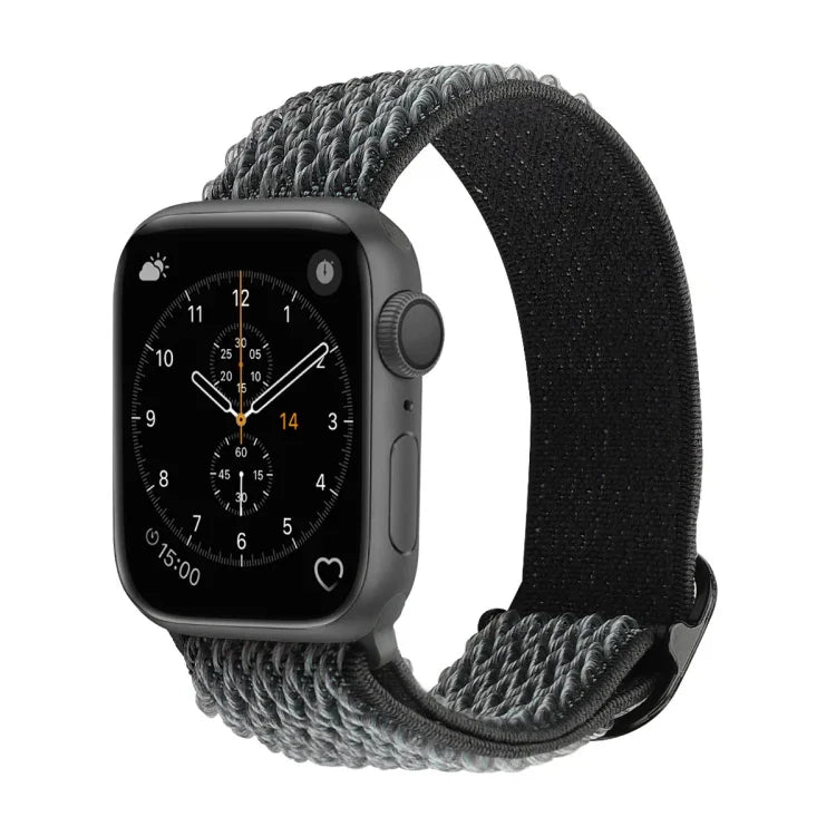 波浪紋尼龍替換錶帶，適用於 Apple Watch 系列，7 45mm / 6 & SE & 5 & 4 44mm / 3 & 2 & 1 42mm，7 41mm / 6 & SE & 5 & 4 40mm / 3 & 2 & 1 38mm