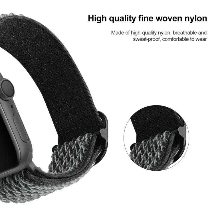 波浪紋尼龍替換錶帶，適用於 Apple Watch 系列，7 45mm / 6 & SE & 5 & 4 44mm / 3 & 2 & 1 42mm，7 41mm / 6 & SE & 5 & 4 40mm / 3 & 2 & 1 38mm