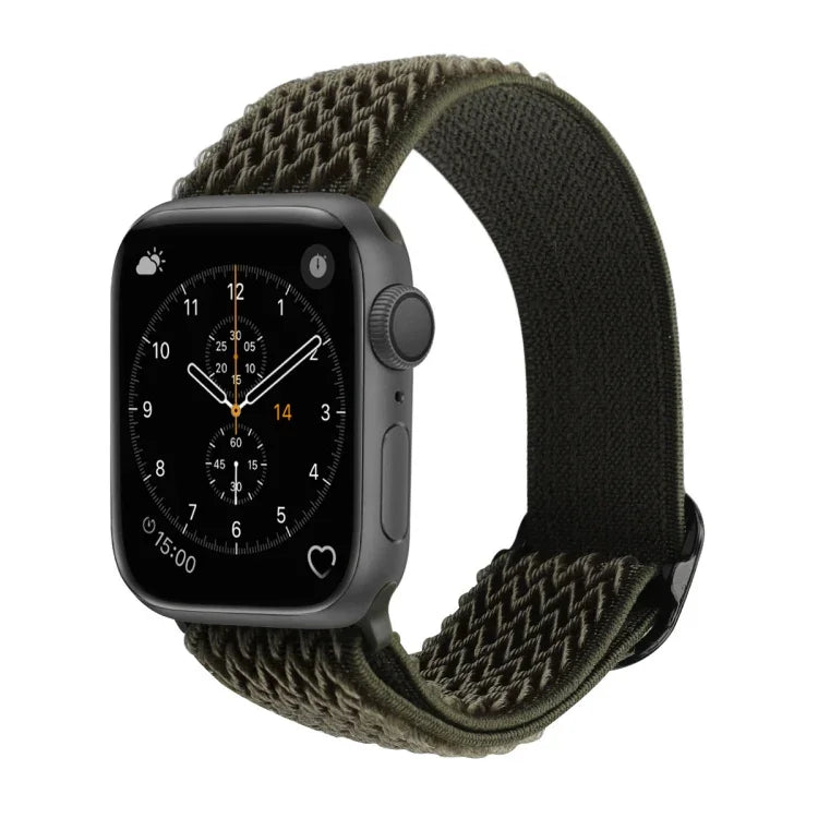 波浪紋尼龍替換錶帶，適用於 Apple Watch 系列，7 45mm / 6 & SE & 5 & 4 44mm / 3 & 2 & 1 42mm，7 41mm / 6 & SE & 5 & 4 40mm / 3 & 2 & 1 38mm