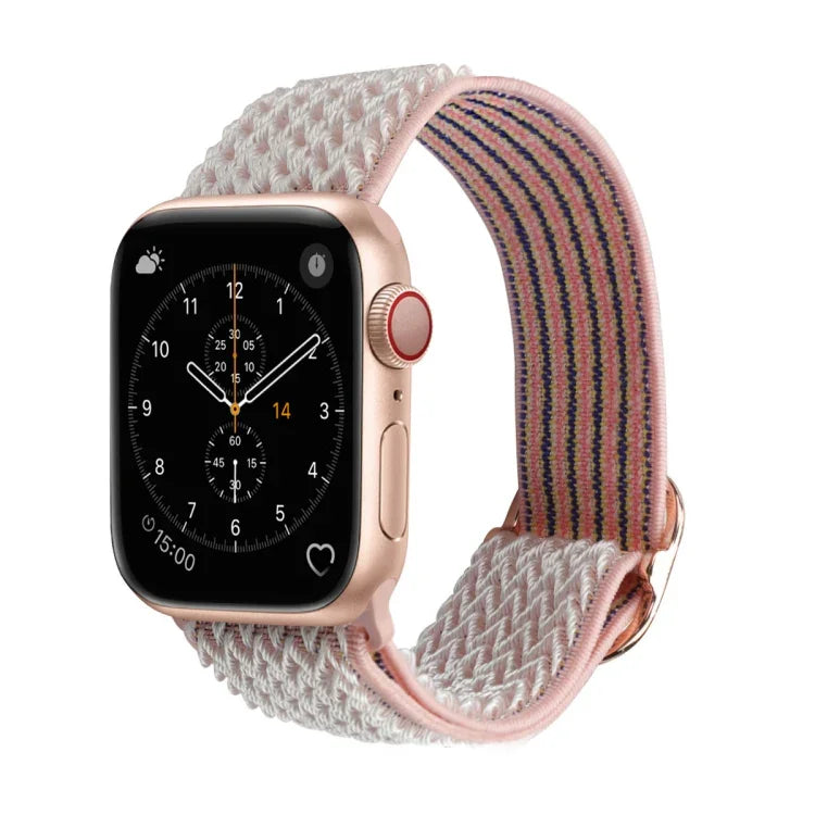 波浪紋尼龍替換錶帶，適用於 Apple Watch 系列，7 45mm / 6 & SE & 5 & 4 44mm / 3 & 2 & 1 42mm，7 41mm / 6 & SE & 5 & 4 40mm / 3 & 2 & 1 38mm