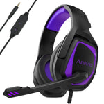 Anivia MH602 3.5mm 有線遊戲耳機附麥克風，MH602（黑紅）、MH602（黑藍）、MH602（黑紫）