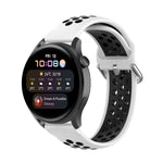For Huawei Watch 3 / 3 Pro 22mm Sport Two-color Silicone Replacement Strap Watchband
