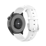For Huawei Watch 3 / 3 Pro 22mm Round Tail Leather Replacement Strap Watchband