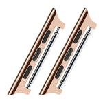 2 件組錶帶不鏽鋼聲學耳朵連接器，寬度：20mm，適用於 Apple Watch 系列 6 & SE & 5 & 4 40mm / 3 & 2 & 1 38mm，寬度：20mm，適用於 Apple Watch 40mm / 38mm